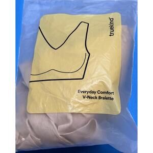 Truekind Supportive Comfort Wireless Shaping Bra Beige Size 4XL NEW